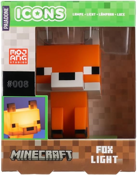 Minecraft Icons Fox Light - Ajándéktárgyak Lámpa