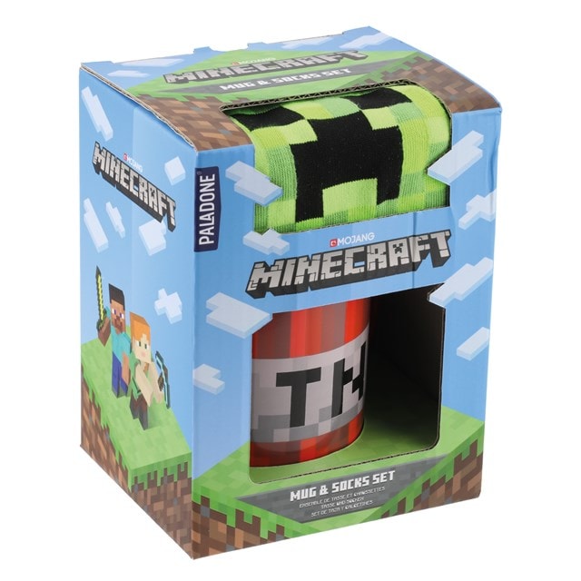 Minecraft Mug & Socks Set - Ajándéktárgyak Bögre