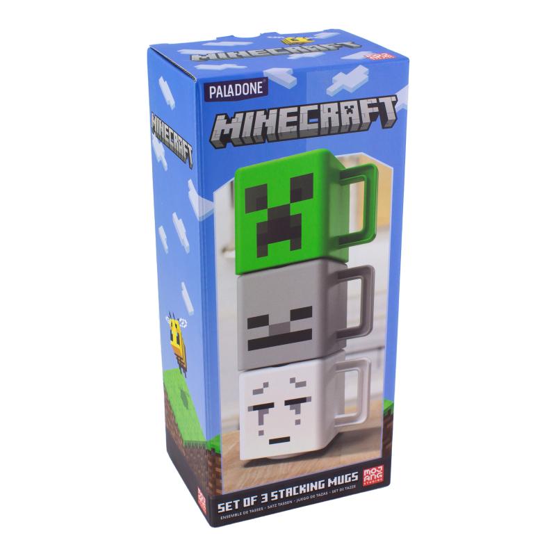 Minecraft Set of 3 Stacking Mugs - Ajándéktárgyak Bögre