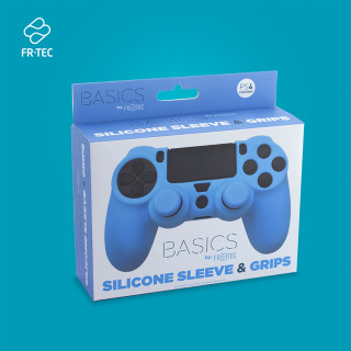 FR-TEC Szilikon védőtok + Grips (Kék) (FR-TEC FT0007) - PlayStation 4 Kiegészítők