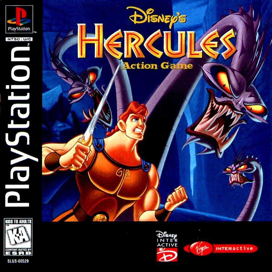 Disneys Hercules Action Game (elülső boritó és kiskonyv nélkül, német) - PlayStation 1 Játékok