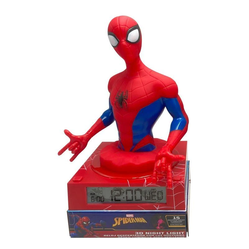 Marvel Spider-man 3D lamp with alarm