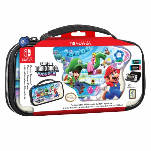 Switch Game Super Mario Brothers Wonder Traveler Deluxe Travel Case - Nintendo Switch Kiegészítők