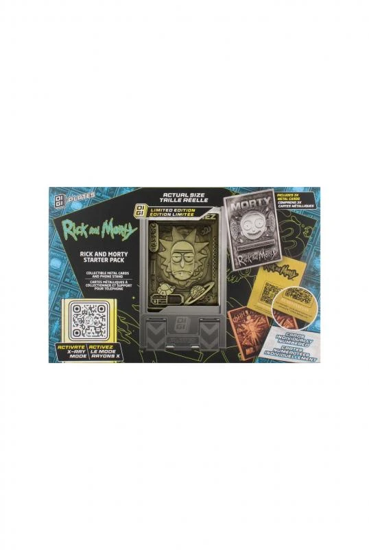 Rick & Morty - Digiplate Starter Pack: phone stand and metal plates set (3 pcs)