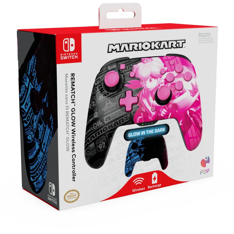 PDP Rematch Glow Wireless Controller Peach Glow in the Dark